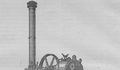 3. Locomóvil (máquina a vapor sobre ruedas) Hornsby con aparato para quemar paja, hacia 1875.