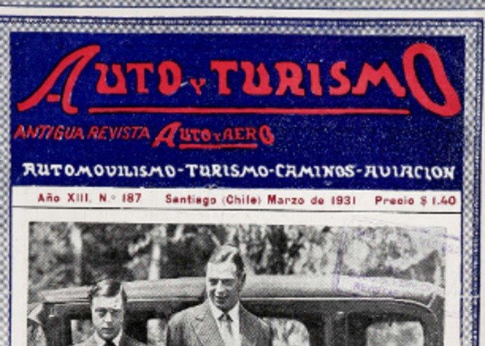 7. Auto y turismo: año 13, número 187, marzo de 1931.