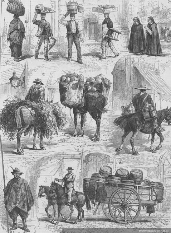 7. Personajes de Santiago, hacia 1890.