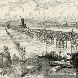 12. Puente Bío-Bío, hacia 1889.