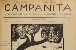 3. "Campanita". Periódico de la Escuela Experimental de Niñas de Santiago. Año: 1946.