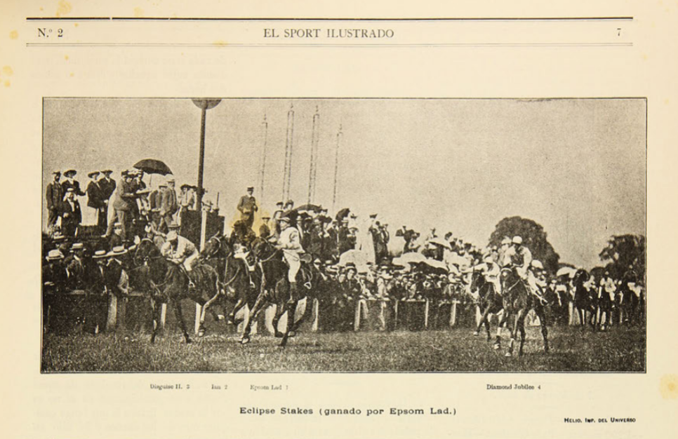3. Un salto del caballo Cyrano. Año 1901.
