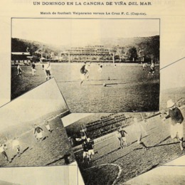 14. Partido de fútbol en Viña del Mar. Año 1902.