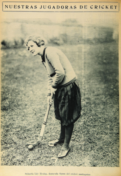 10. Lily Hyslop, jugadora de cricket. Los Sports, 1924.