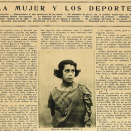 14.	Ernestina Muñoz, primera mujer buzo en Sudamérica. Los Sports, 1924.