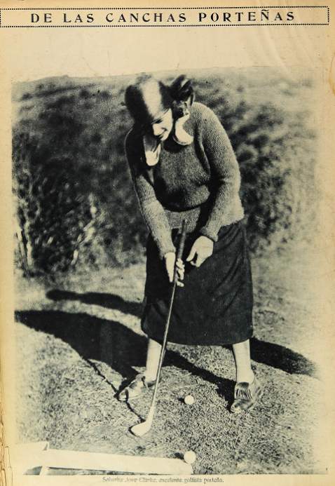 15.	Jove Clark, golfista porteña. Los Sports, 1924.