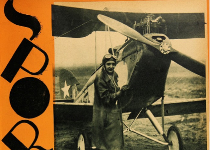 16. Graciela Cooper, primera aviadora chilena. Los Sports, 1930.