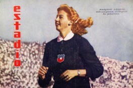 16.	Marlene Ahrens, competidora de jabalina. Estadio, 1956.