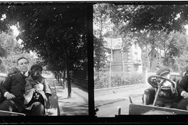 5.  Mr. Reith en auto, con su perro y su hijo, julio 1909. Fotografía de Julio Bertrand Vidal.