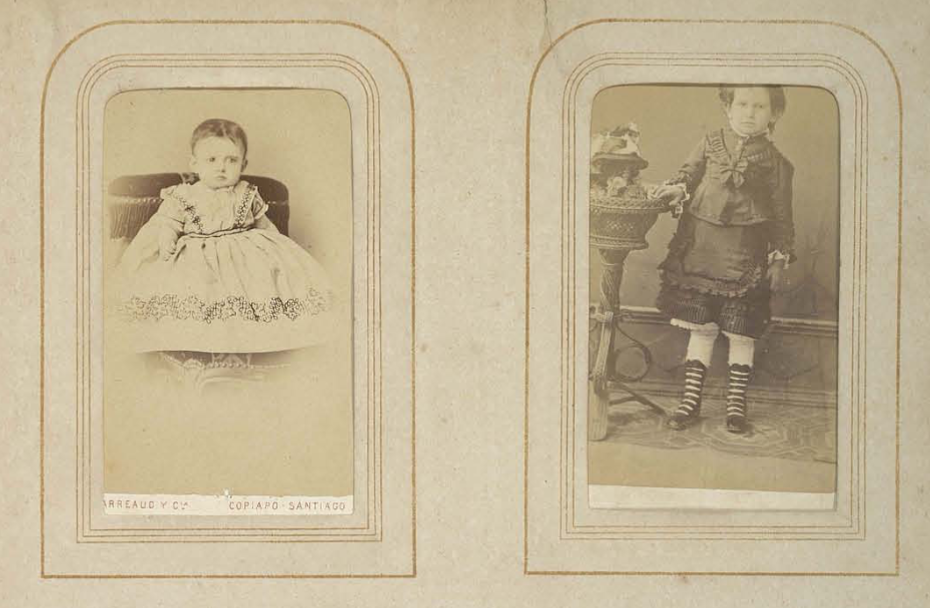 6. Álbum familiar carte de visite. Fotografías monocromas. Fecha: 1900.