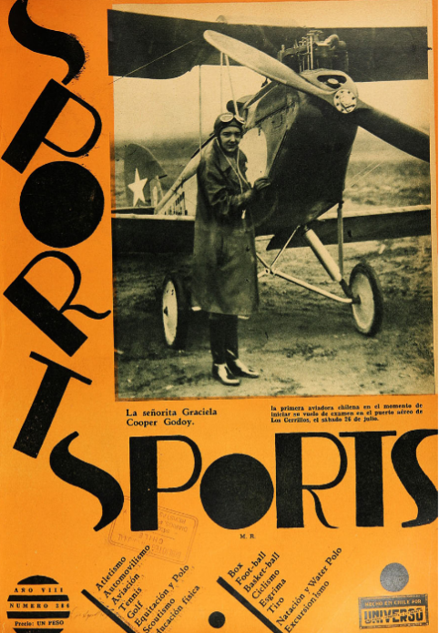 1. Graciela Cooper en la portada de Los Sports.  1 de agosto de 1930.