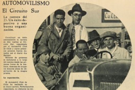 11. Aladino Azzari, en el volante, después de la carrera Circuito Sur de 1931.
