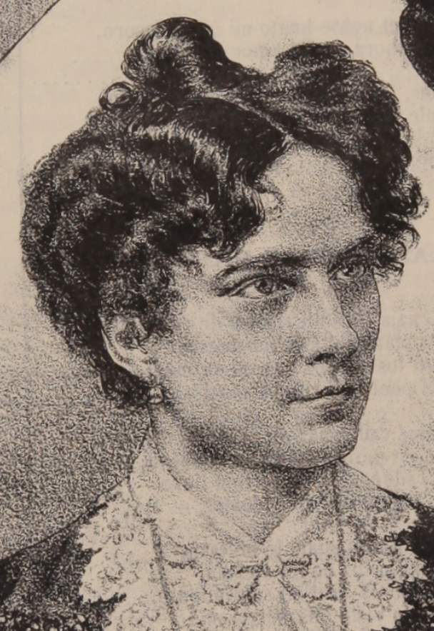 5. Detalle de retrato litográfico de María Schumann de Paredes.