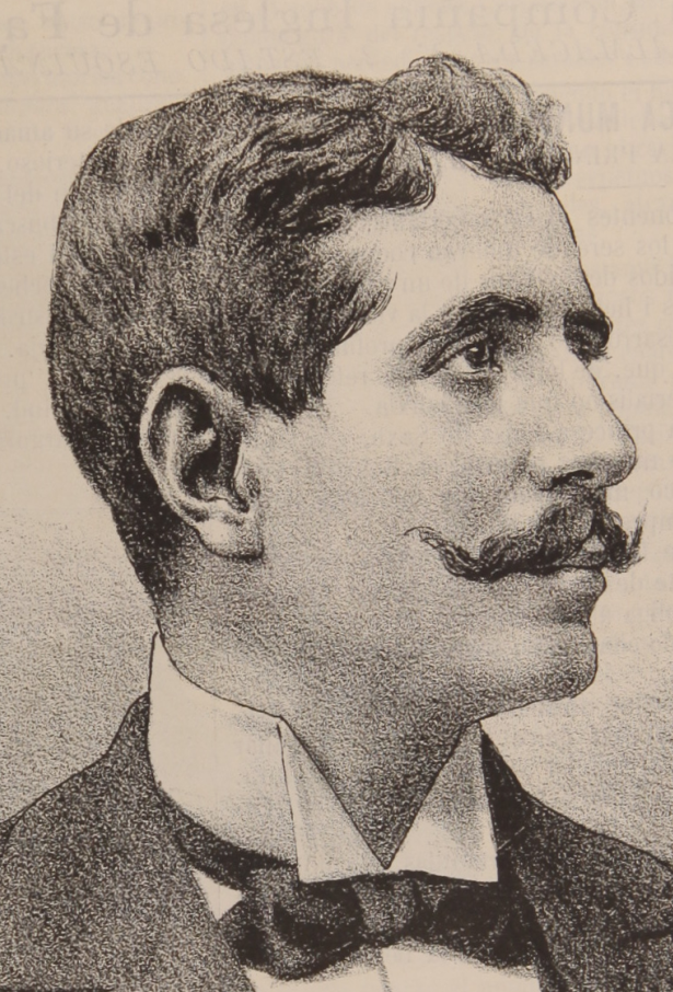 7. Detalle de retrato litográfico de Eleuterio Espinoza Moreno.