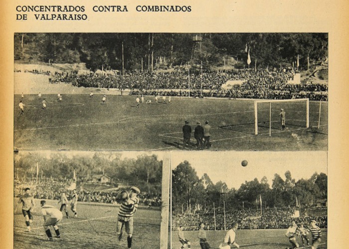 7. Entrenamiento de la selección chilena (concentrados) contra jugadores de distintos clubes de Valparaíso.
