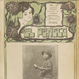 9. Un niño vendedor, descalzo. El Peneca 371, 27 de septiembre de 1915.