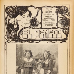 12. Amanda, Amelia y Cristina Oyaneder Navia. El Peneca 421, 11 de diciembre de 1916.