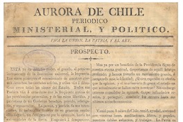 Prospecto de la Aurora de Chile