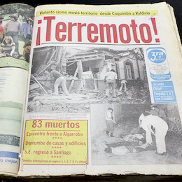 Así titularon una noticia del terremoto de 1985.