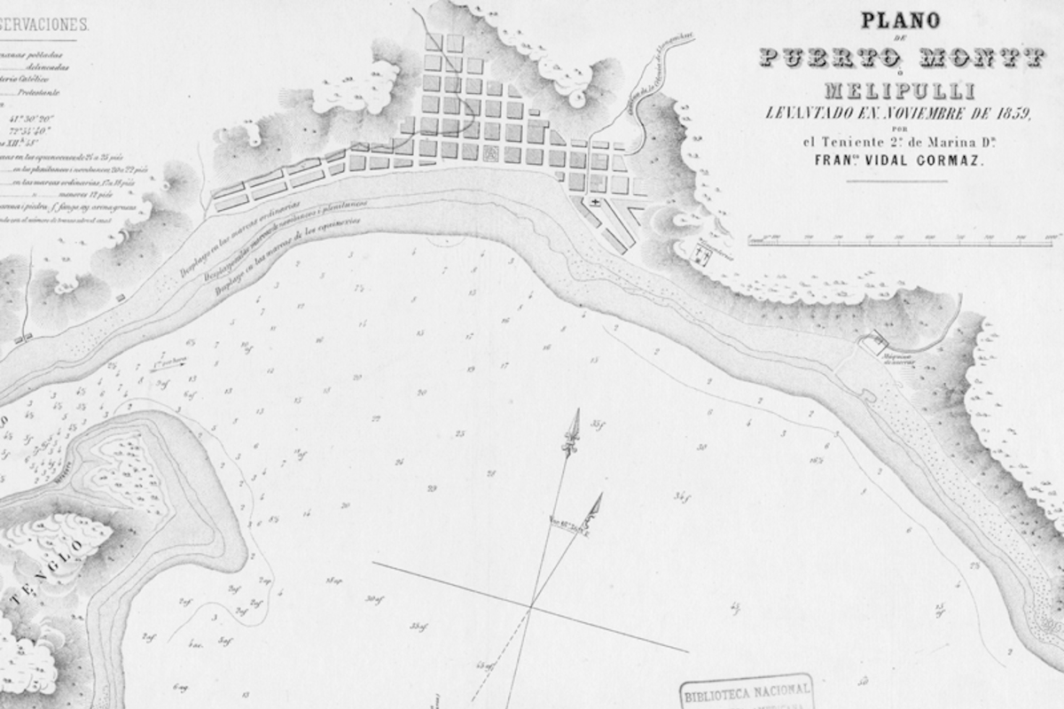 2. Plano de Puerto Montt ó Melipulli, año 1859.