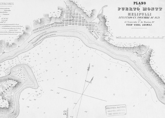 2. Plano de Puerto Montt ó Melipulli, año 1859.