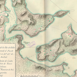 3. Parte oriental de la Isla de Chiloé, hacia 1770.