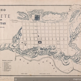 7. Plano de la ciudad de Cañete y sus quintas, año 1899.