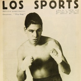 1. Foto y firma de "El Tani" en la revista Revista Los Sports de 1925.