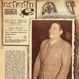 11. "El Tani" en una revista Estadio de 1945, en una noticia que recuerda sus triunfos y derrotas.