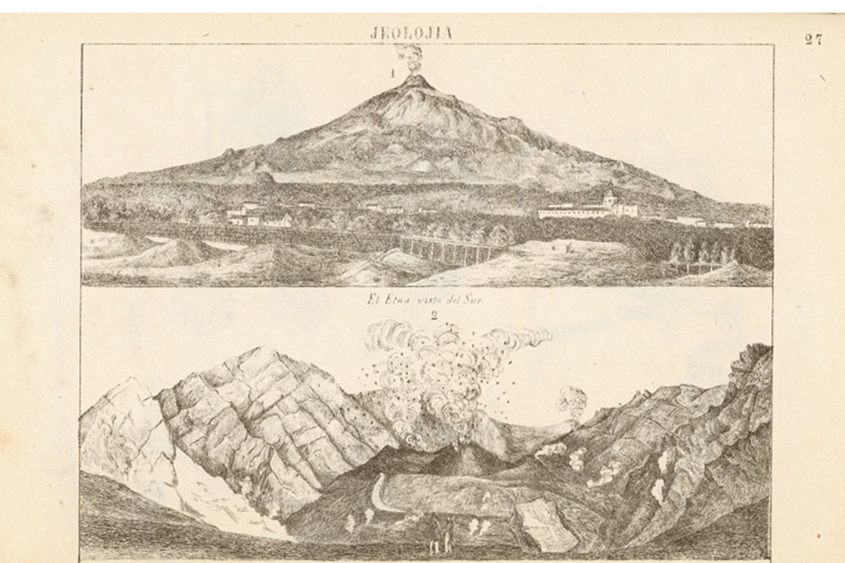 3. Jeolojia : el Etna visto del sur - crater del Vesubio