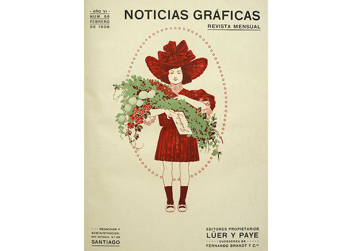 5. Portada revista "Noticias Gráficas", febrero de 1908.