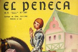 9. Juana de Arco. Portada de Coré. El Peneca 1887, 10 de febrero de 1945.