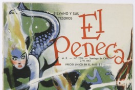 11. Silvano y sus tesoros. Portada de Elena Poirier. El Peneca 2216, 2 de junio de 1951.