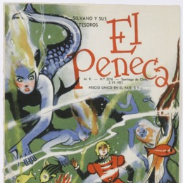 11. Silvano y sus tesoros. Portada de Elena Poirier. El Peneca 2216, 2 de junio de 1951.