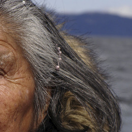 Cristina Calderón, última hablante yagán. Isla Navarino, Región de Magallanes