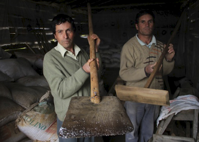 Cooperativa campesina de salineros. Cáhuil, Barranca y la Villa, Región de O'Higgins