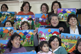 Arpilleristas de Lo Hermida. Peñalolén, Región Metropolitana