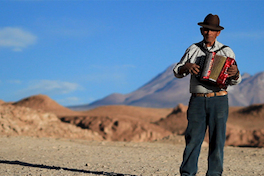 Alejandro González, músico tradicional. Toconao, Región Antofagasta