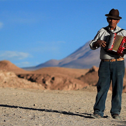 Alejandro González, músico tradicional. Toconao, Región Antofagasta