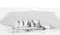 6. Ruina de una calle de piedra, hacia 1861