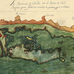 6. La provincia de Chilúe en el Reyno de Chili propia para fabricar navios de guerra y sus maderas.