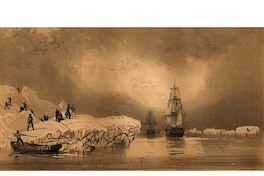 1. Desembarco en una isla de hielo, 23 de enero de 1838.
