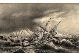 2. Vendaval de viento, cerca de las Islas Powell, en la Antártica, 27 de enero de 1838.
