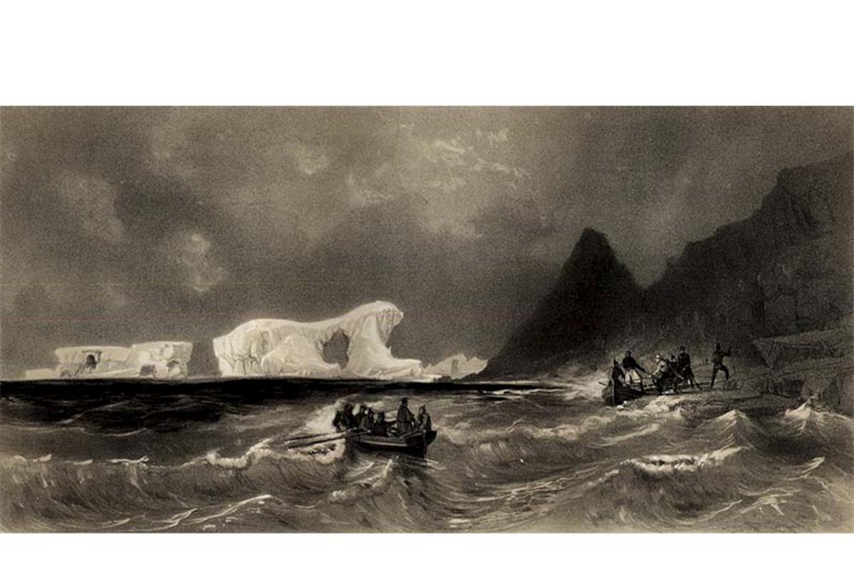 3. Desembarco en las Islas Powell, 20 de febrero de 1838.