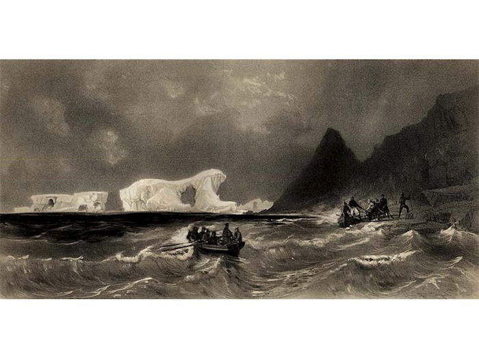 3. Desembarco en las Islas Powell, 20 de febrero de 1838.