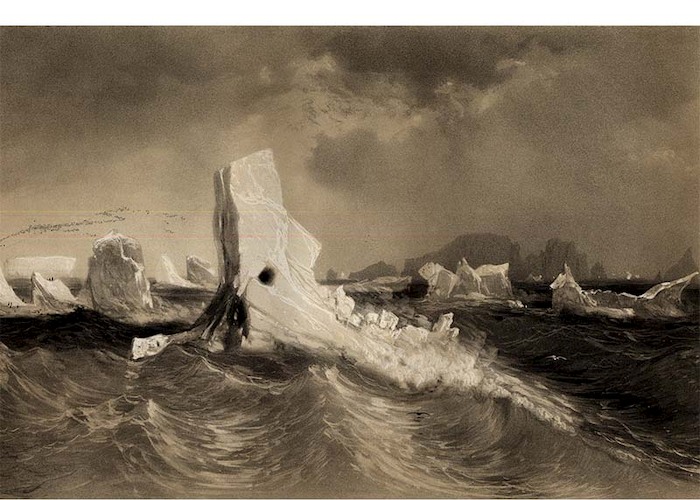 5. Bloques de hielo notables por sus formas, cerca de islas inaccesibles, 1838.