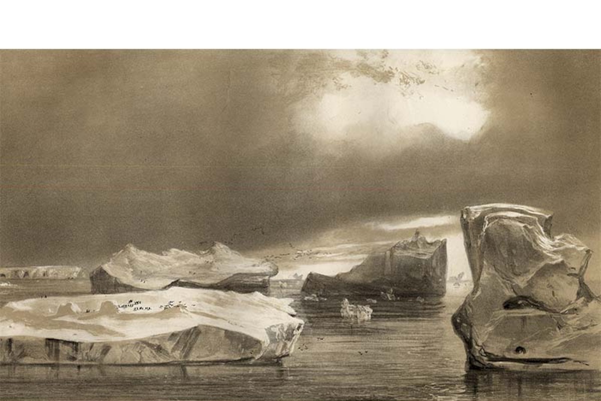 6. Islas de Hielo, cerca de las Islas Powell, 1838.