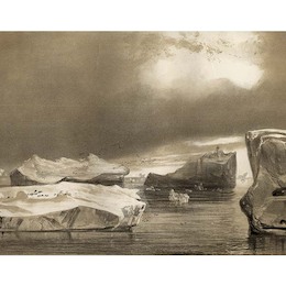 6. Islas de Hielo, cerca de las Islas Powell, 1838.