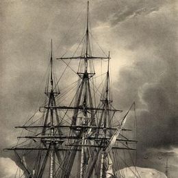 8. El Astrolabio sobre un cubo de hielo, 6 de febrero de 1838.