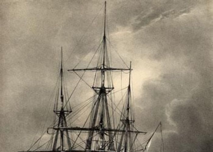 8. El Astrolabio sobre un cubo de hielo, 6 de febrero de 1838.